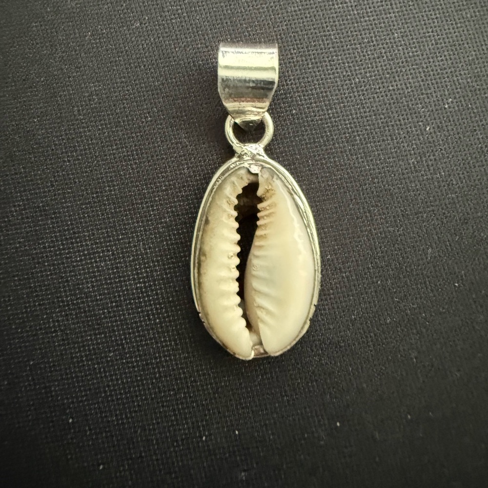 Sterling Silver and Cowrie Shell Pendant